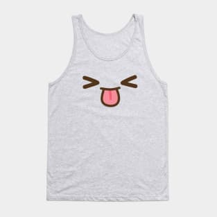 Very Happy Cute Face with tongue Tank Top